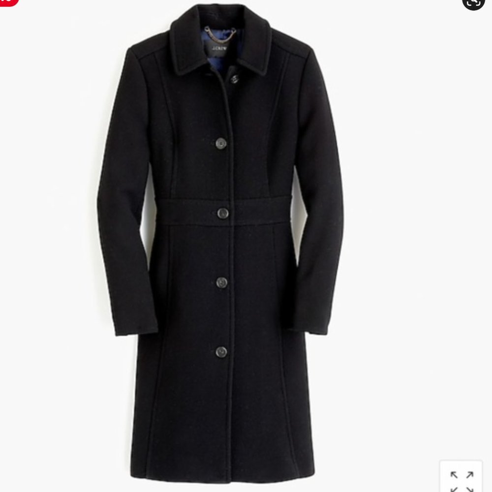 J.Crew Lady Coat in Black